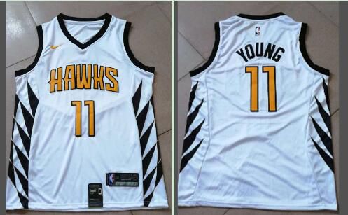 Men Atlanta Hawks #11 Young White City Edition Game Nike NBA Jerseys->atlanta hawks->NBA Jersey